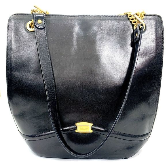 Bally Bags Vintage Bally Gold Chain Satchel Bucket Bag Purse Poshmark